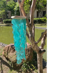 Natural Rainbow Capiz Shell Wind Chime – Handwoven Hanging Ornament