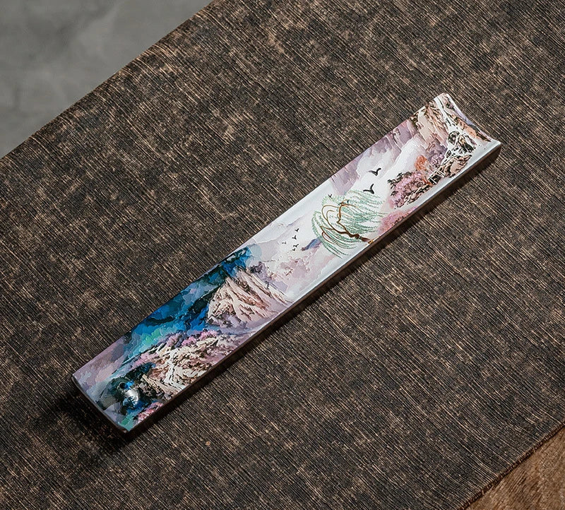 Zen Ceramic Incense Insert Enamel Handmade Thread Incense Burner  Home/study/office/tea Room/Yoga Room Aromatherapy Supplies