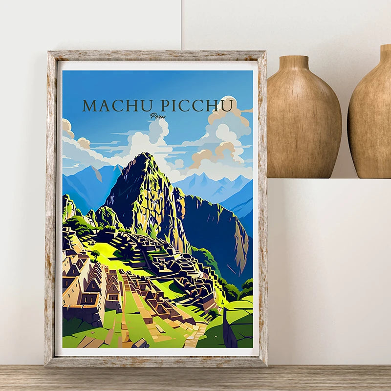 Peru, Cuba & Caribbean Travel Poster Canvas Print — Latin Heritage Wall Art