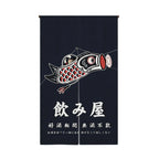 Lucky Cat Noren Door Curtain — Japanese Kitchen Partition
