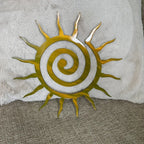 Coiled Star Metal Wall Sculpture — Indoor & Outdoor Décor