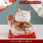 Maneki-Neko Wealth Cat Ornament — Painted Ceramic Lucky Cat