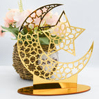 Ramadan & Eid Acrylic Tabletop Ornament – Islamic Home Décor Stand