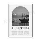 Philippines Travel Poster — Vintage Island & City Prints | Multiple Designs & Sizes