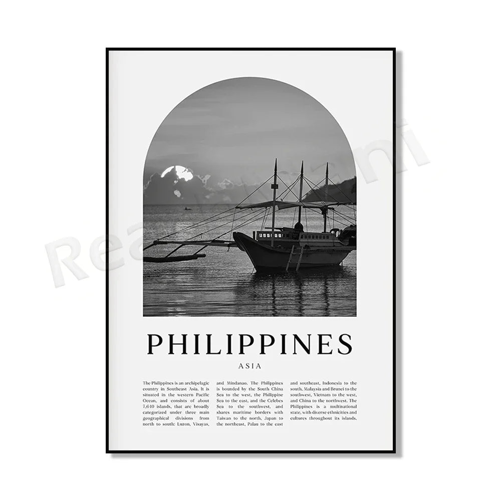 Philippines Travel Poster — Vintage Island & City Prints | Multiple Designs & Sizes