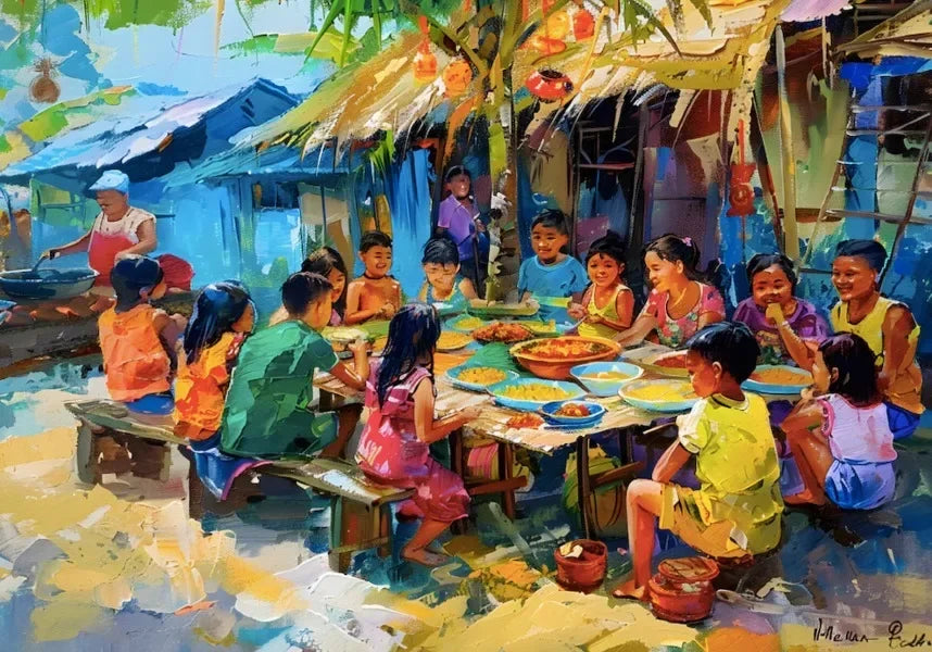 Filipino Cuisine Fishing Nature Landscape Posters Wall Art Canvas Painting Posters Prints For Living Room Decor