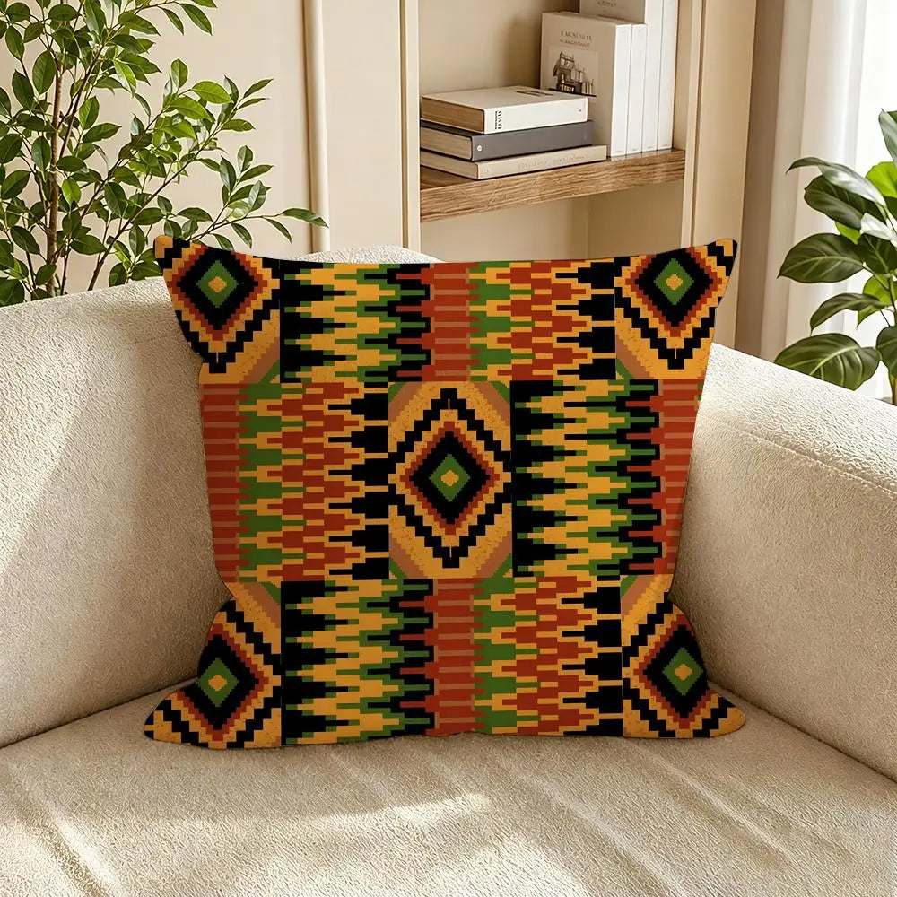 Design 5 kente pattern cushion cover