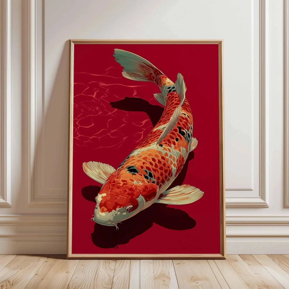 Japanese Koi Fish Canvas Prints Poster Japandi Vintage Fish Aesthetic Art Prints Bedroom Kitchen Home Decor Art Poster Gifts