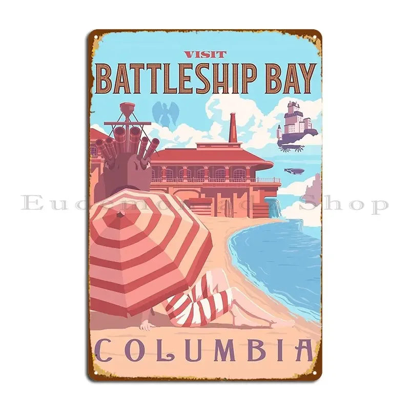 Colombia Heritage Metal Sign — Decorative Wall Plaque
