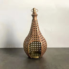 Moroccan Iron Lantern — Hand-Pierced Hanging Candle Holder
