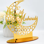 Ramadan & Eid Acrylic Tabletop Ornament – Islamic Home Décor Stand