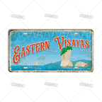Philippines City Landmark Metal Sign — Decorative Wall Plate