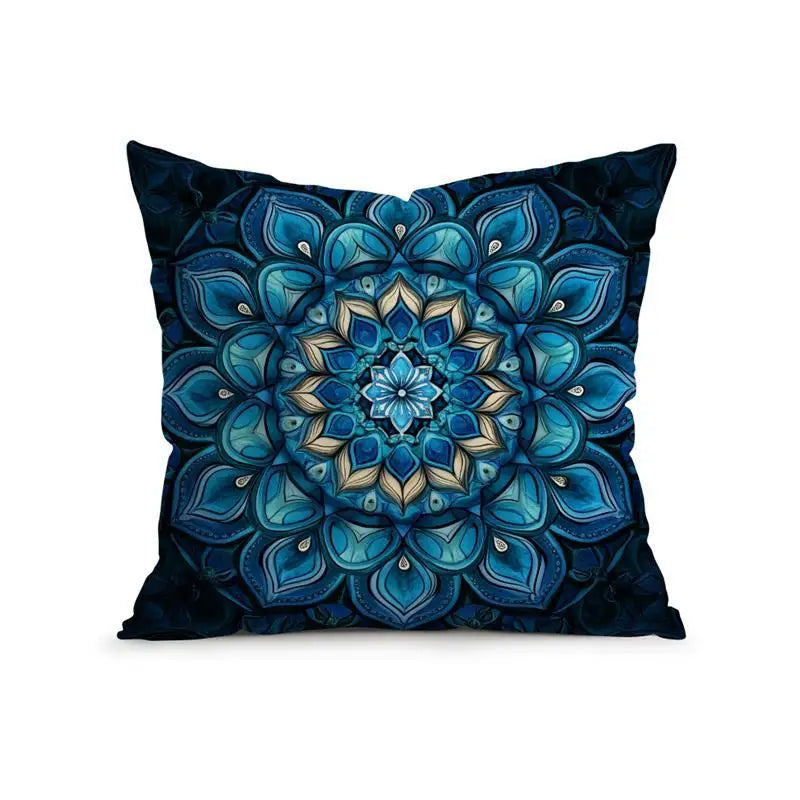 Bohemian Mandala Throw Pillow Cover