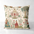 Indian Style Cushion Covers With Palace And Women Patterns Polyester pillowcase, sofa decorative cushion cov Headboard Pillow