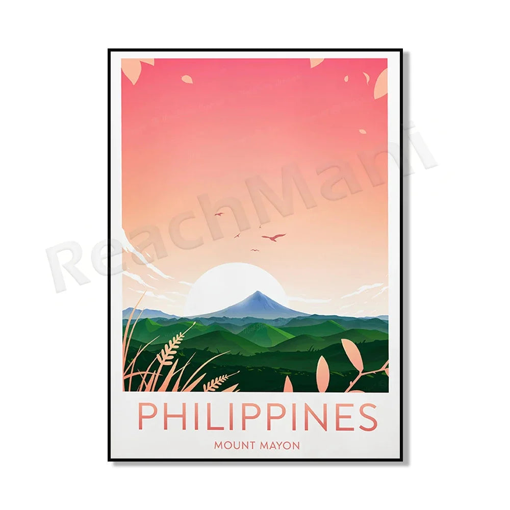 Philippines Travel Poster — Vintage Island & City Prints | Multiple Designs & Sizes