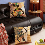 African Tribal Elephant Cushion Cover