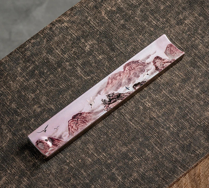 Zen Ceramic Incense Insert Enamel Handmade Thread Incense Burner  Home/study/office/tea Room/Yoga Room Aromatherapy Supplies
