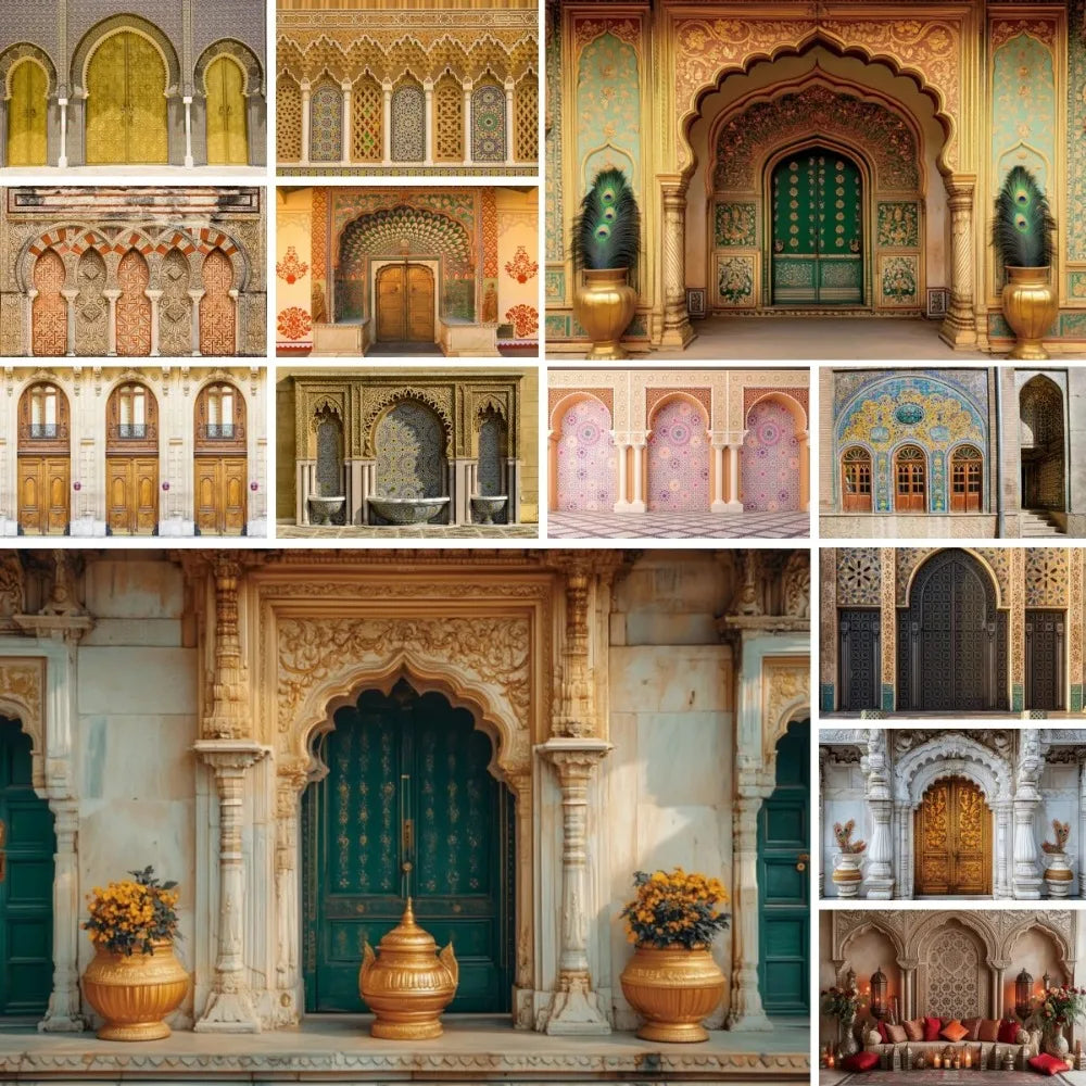 Moroccan Palace Arch Wall Backdrop — Moroccan Architecture Wall Hanging