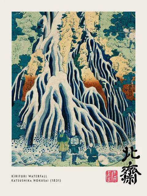 Katsushika Hokusai Canvas Prints — The Great Wave, Mount Fuji & Waterfall Series Wall Art