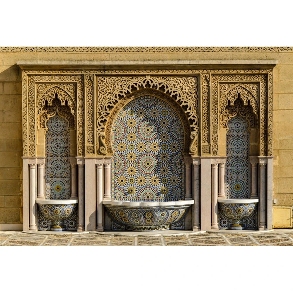 Moroccan Palace Arch Wall Backdrop — Moroccan Architecture Wall Hanging