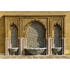 Moroccan Palace Arch Wall Backdrop — Moroccan Architecture Wall Hanging