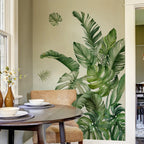 Tropical Leaves Wall Decal — Peel & Stick Vinyl Stickers