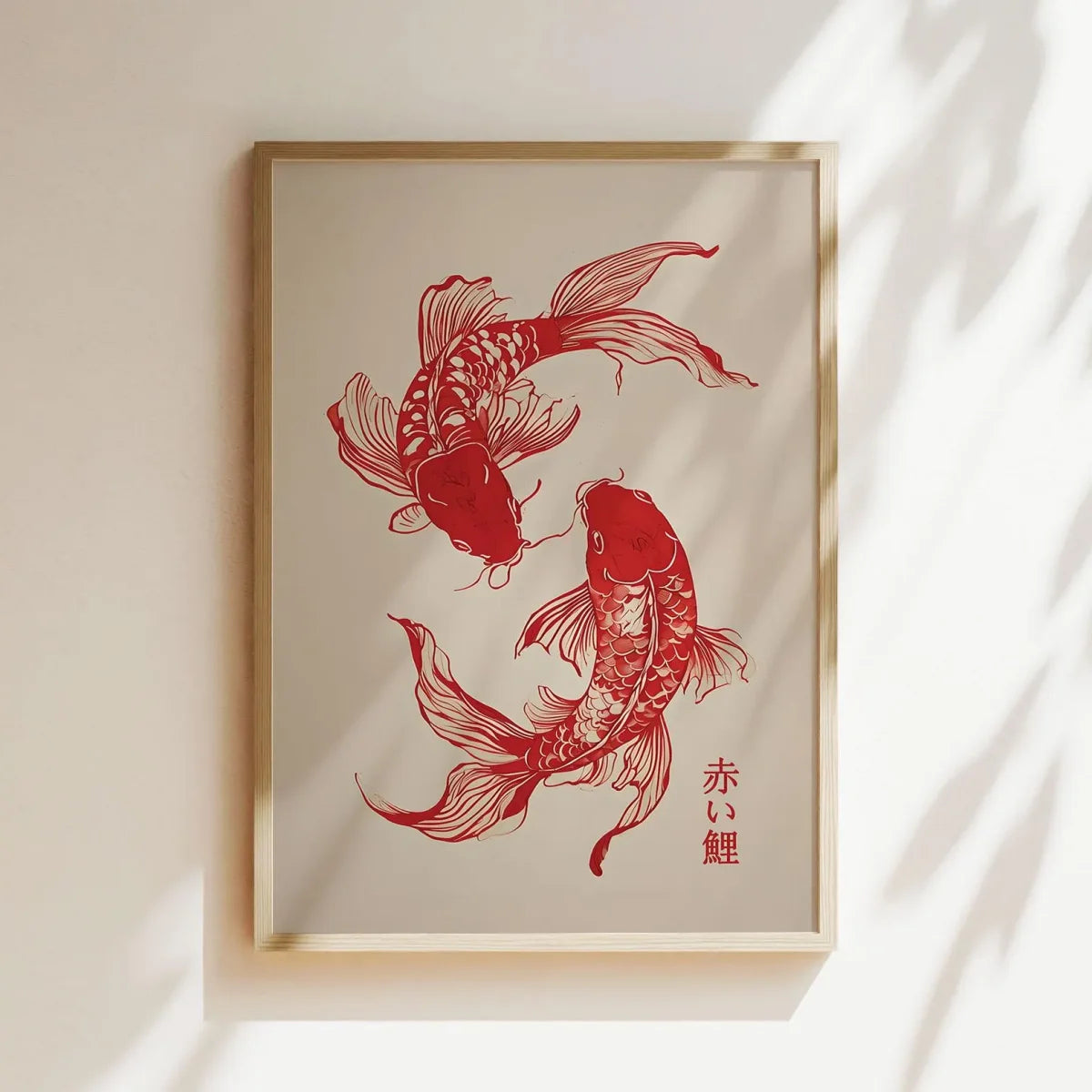 Japanese Koi Fish Canvas Prints Poster Japandi Vintage Fish Aesthetic Art Prints Bedroom Kitchen Home Decor Art Poster Gifts