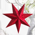 Hollow Star Paper Lantern — Hanging Star Pendant for Christmas & Eid