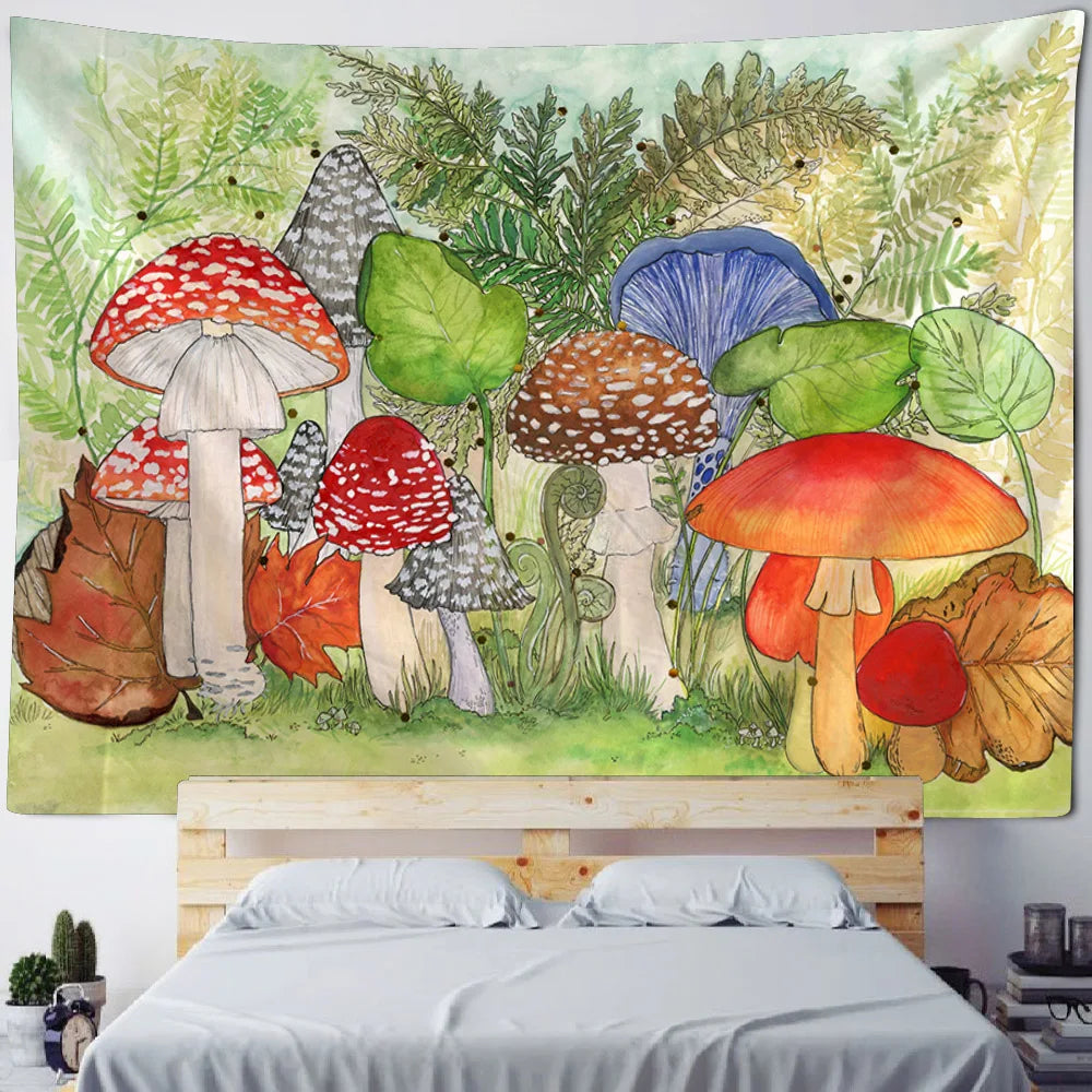 Tropical Jungle Bird Tapestry — Wall Hanging & Beach Mat