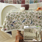 Moroccan Floral Tablecloth — Vintage Pattern Rectangular Table Cover