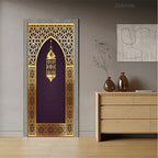 Moroccan Arch Door Mural — Islamic Geometric Wall Sticker