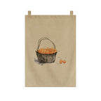 Japanese Tea Room Noren Curtain — Koi Fish & Kanji Calligraphy Panel Set