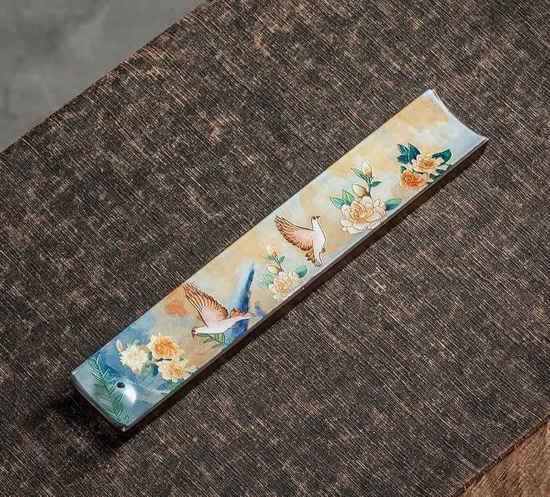 Zen Ceramic Incense Insert Enamel Handmade Thread Incense Burner  Home/study/office/tea Room/Yoga Room Aromatherapy Supplies