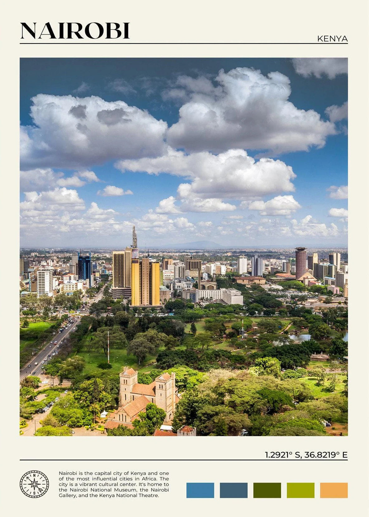 African Travel Wall Art — Minimalist Destination Canvas Print, 24 Designs