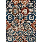 Moroccan Courtyard Mosaic Canvas Print — Mediterranean Arch Wall Art