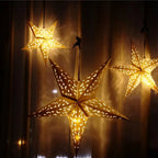 Hollow Star Paper Lantern — Hanging Star Pendant for Christmas & Eid