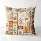 Indian Style Cushion Covers With Palace And Women Patterns Polyester pillowcase, sofa decorative cushion cov Headboard Pillow