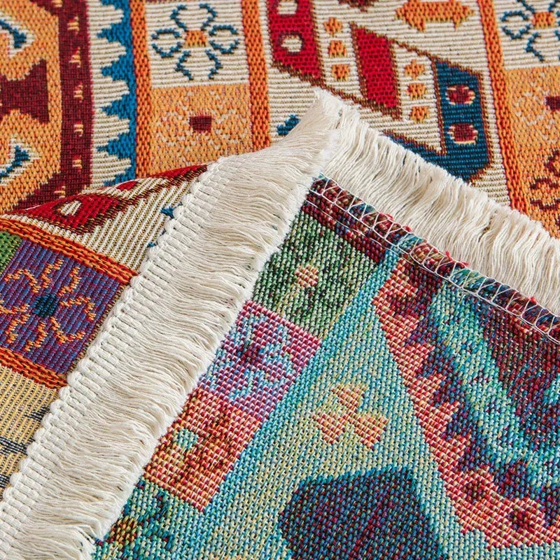 Moroccan Floral Tablecloth — Vintage Pattern Rectangular Table Cover