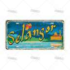 Philippines City Landmark Metal Sign — Decorative Wall Plate