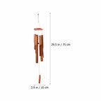 Bamboo Tube Wind Chime — Filipino-Inspired Hand-Carved Garden Décor
