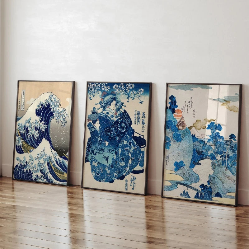 Japanese Wave Ukiyo-e Canvas Print — Vintage Japanese Wall Art