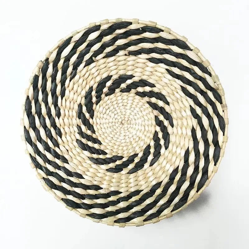 Boho Woven Wall Basket — Handcrafted Rattan Wall Décor