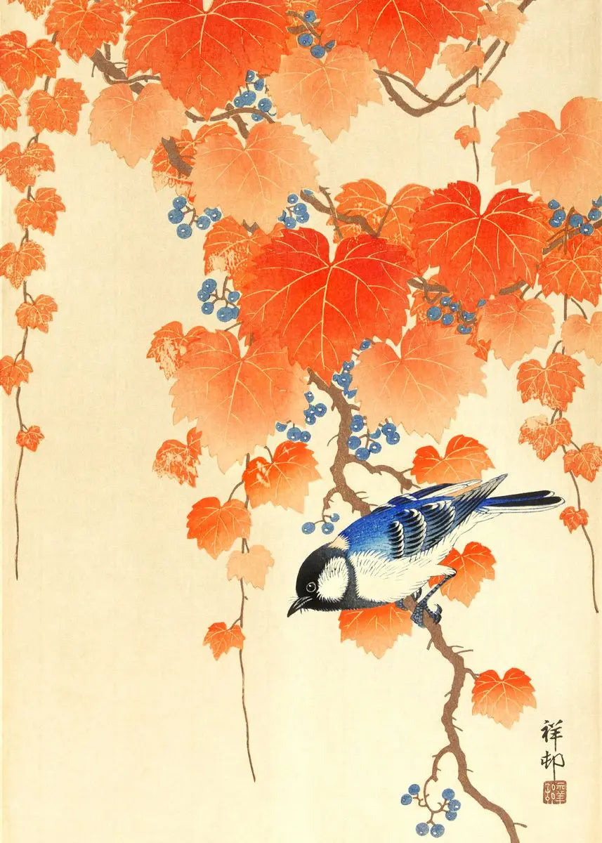Ohara Koson Ukiyo-e Canvas Print — Vintage Japanese Kachō-e Wall Art