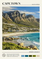 African Travel Wall Art — Minimalist Destination Canvas Print, 24 Designs