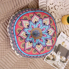 Vintage Ethnic Round Floor Cushion — Bohemian Tatami Seat Mat
