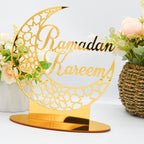 Ramadan & Eid Acrylic Tabletop Ornament – Islamic Home Décor Stand