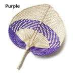 Handwoven Bamboo Peach Fan — Filipino Artisan Cooling Fan
