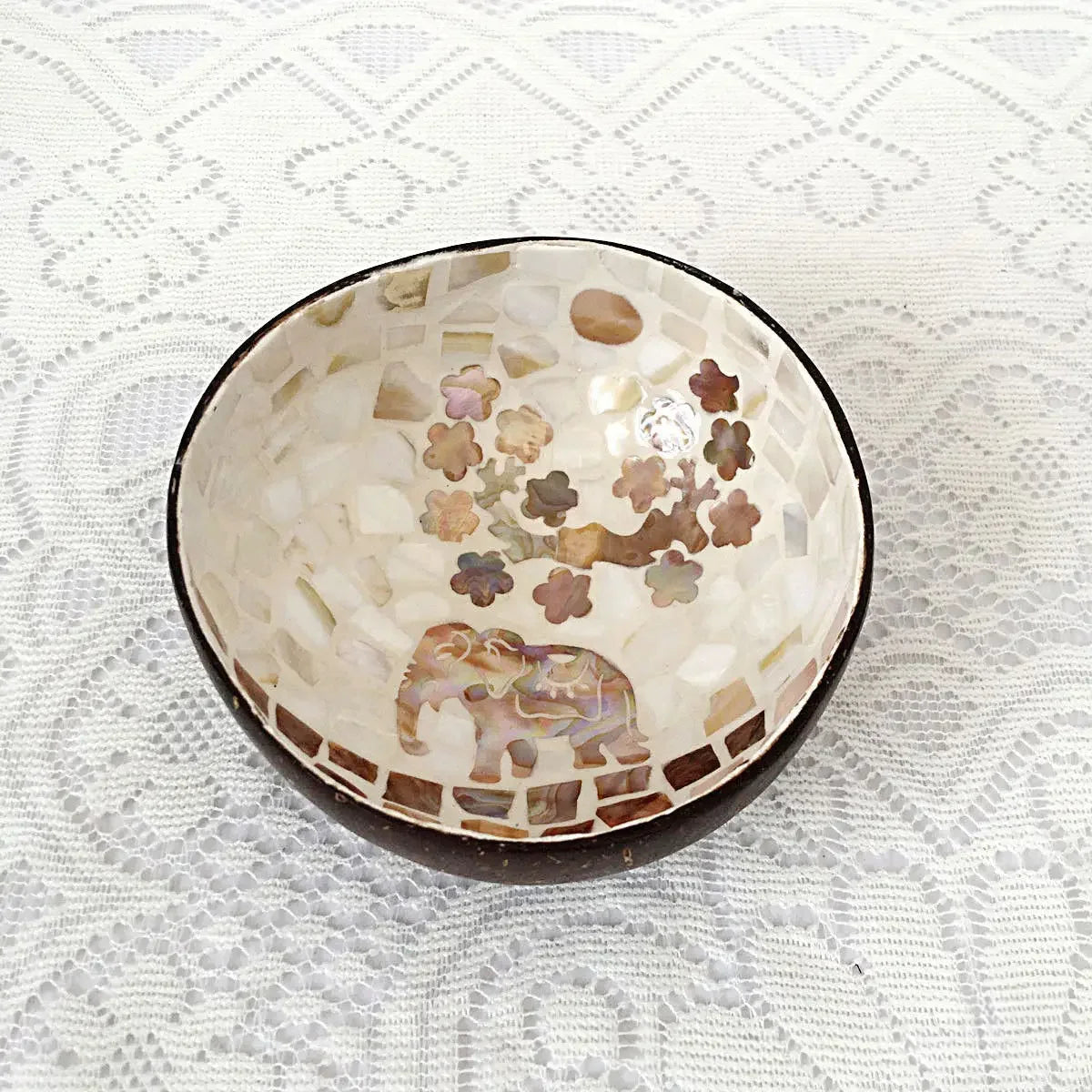 Capiz-Inspired Coconut Shell Bowl — Handmade Filipino Storage &amp; Décor