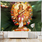 Buddha Meditation Tapestry — Indian Boho Wall Hanging
