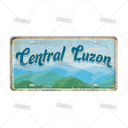 Philippines City Landmark Metal Sign — Decorative Wall Plate